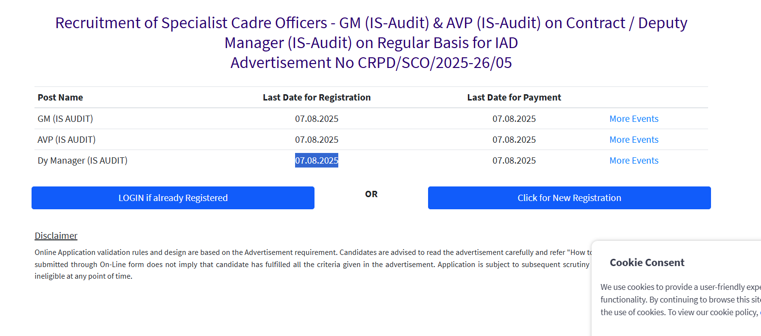 SBI SO Bharti 2025 –  SBI SO RECRUITMENT 2025