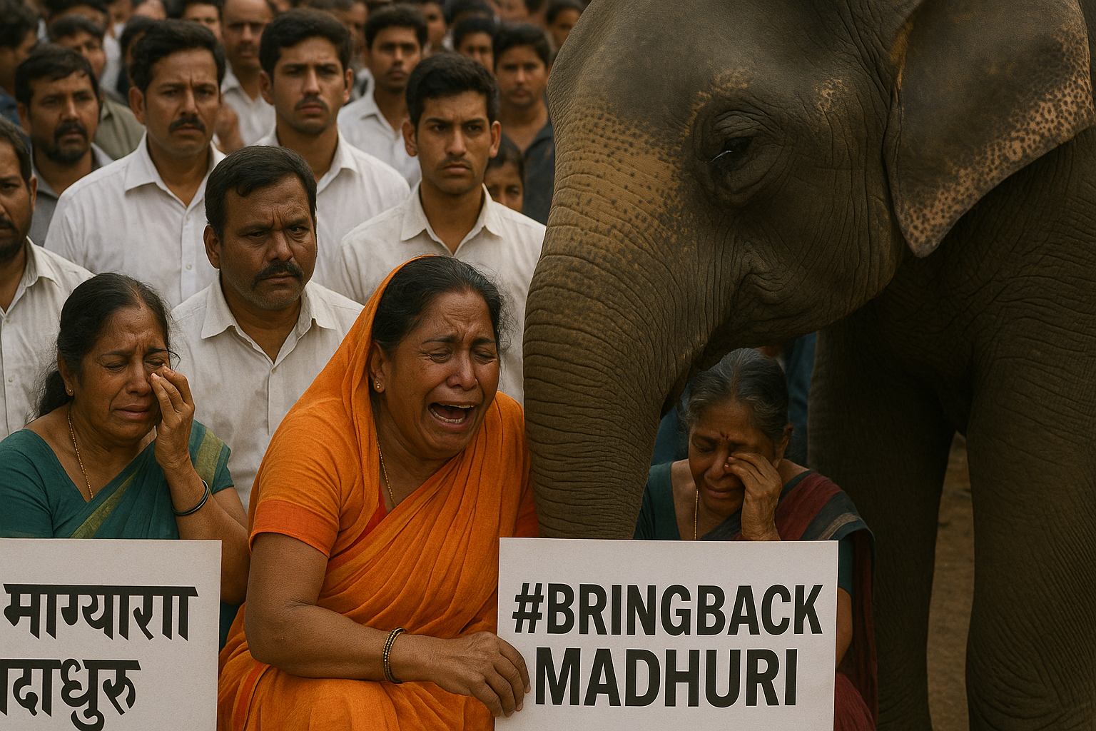 🐘 “Bring Back Madhuri”: Kolhapur Cries for Their Daughter of the Soil
🐘 “#माधुरीला_परत_आणा”: कोल्हापूरच्या जनतेचा हृदयस्पर्शी आक्रोश
