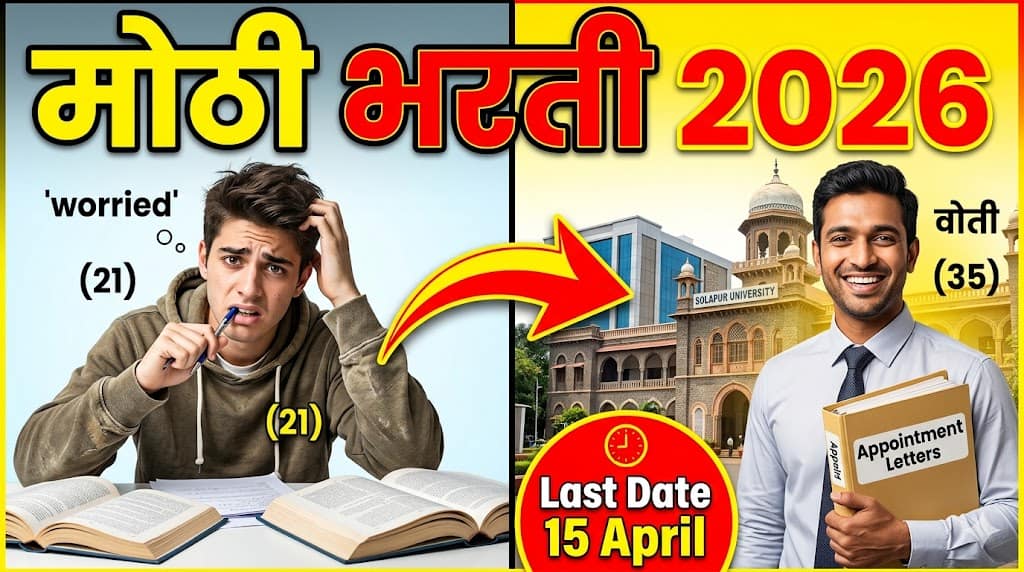Solapur University Recruitment 2026, Assistant Professor Jobs Maharashtra, PAHSUS Bharti, Maharashtra Govt Jobs 2026, Teaching Jobs India, NET SET Jobs, सोलापूर विद्यापीठ भरती, असिस्टंट प्रोफेसर नोकरी